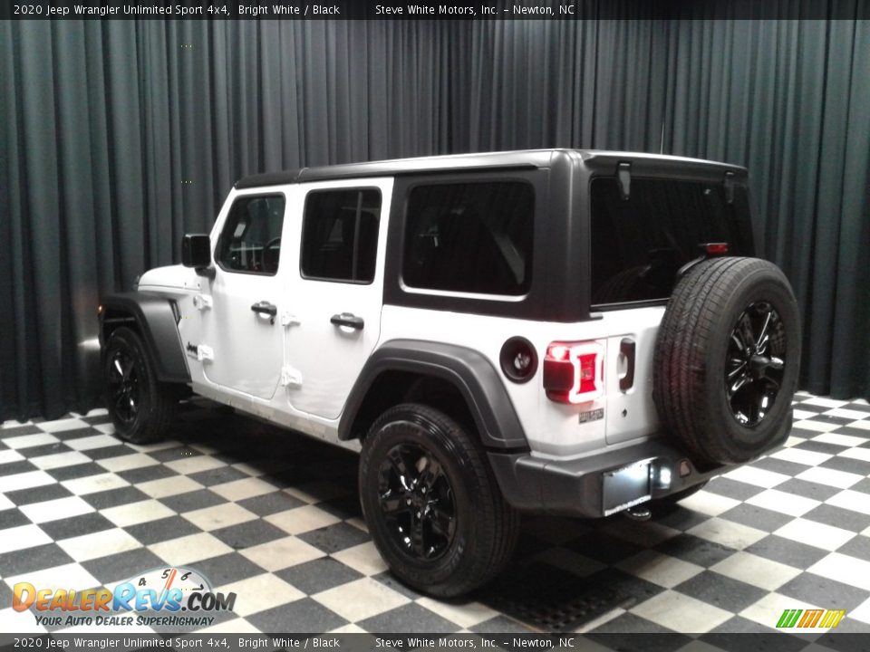 2020 Jeep Wrangler Unlimited Sport 4x4 Bright White / Black Photo #8