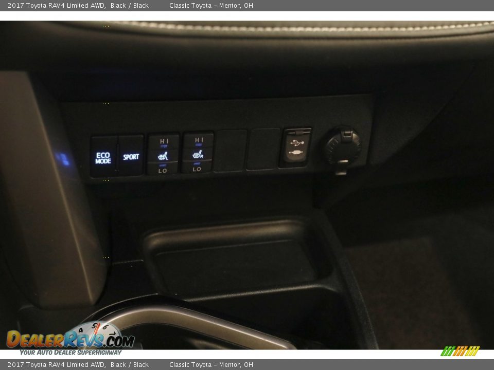 2017 Toyota RAV4 Limited AWD Black / Black Photo #13