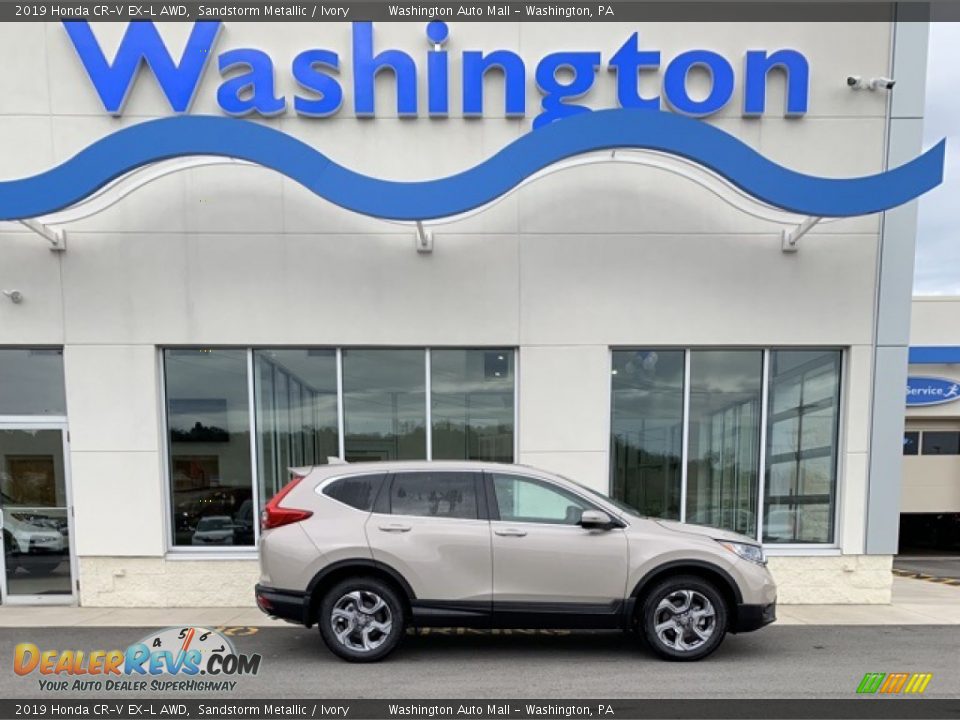 2019 Honda CR-V EX-L AWD Sandstorm Metallic / Ivory Photo #1