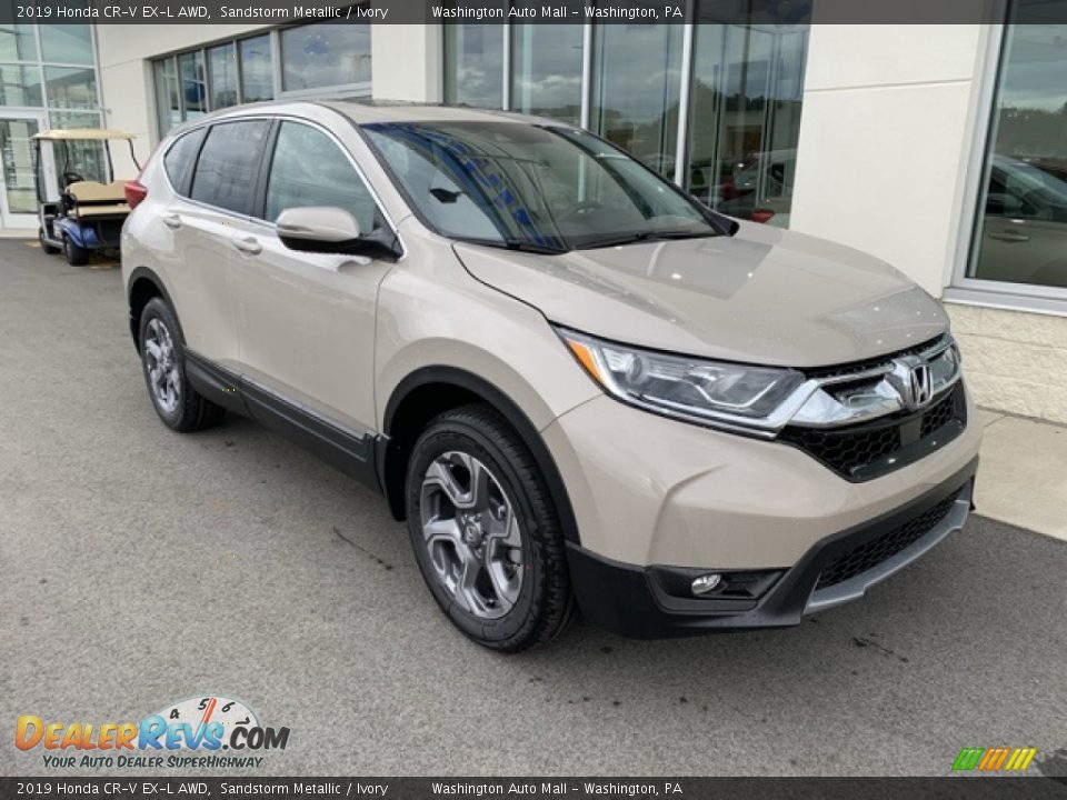 2019 Honda CR-V EX-L AWD Sandstorm Metallic / Ivory Photo #2