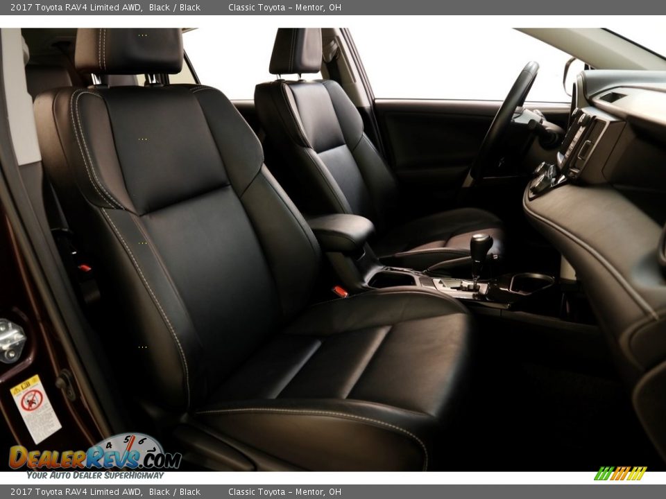 2017 Toyota RAV4 Limited AWD Black / Black Photo #15