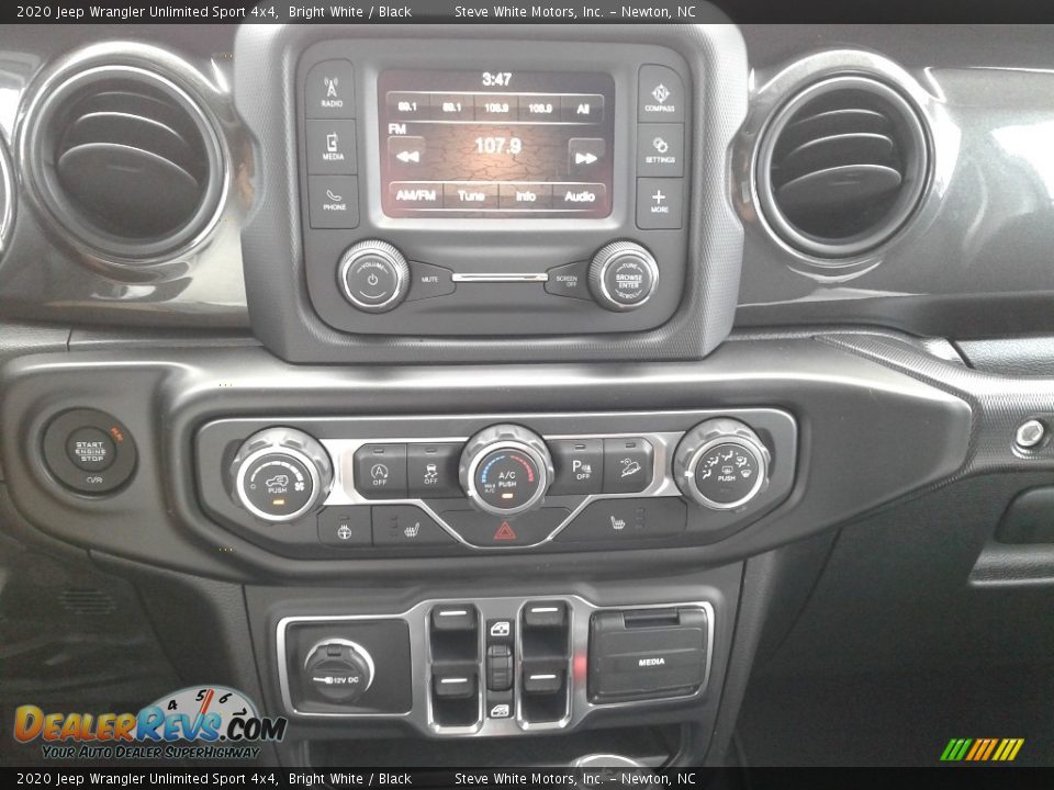 2020 Jeep Wrangler Unlimited Sport 4x4 Bright White / Black Photo #19