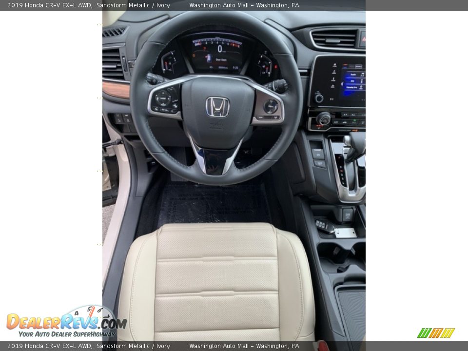2019 Honda CR-V EX-L AWD Sandstorm Metallic / Ivory Photo #13