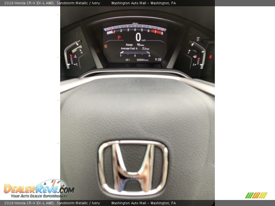 2019 Honda CR-V EX-L AWD Sandstorm Metallic / Ivory Photo #32