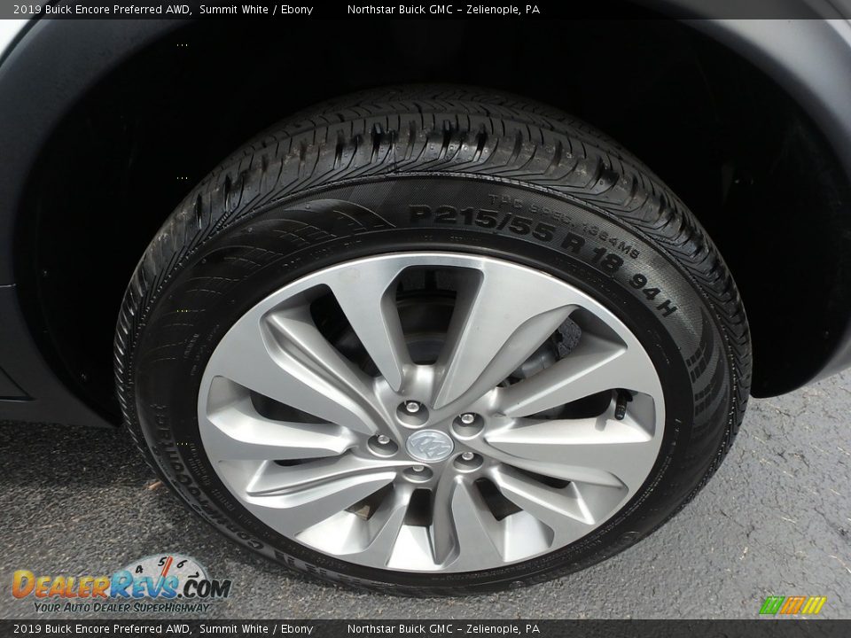 2019 Buick Encore Preferred AWD Summit White / Ebony Photo #14