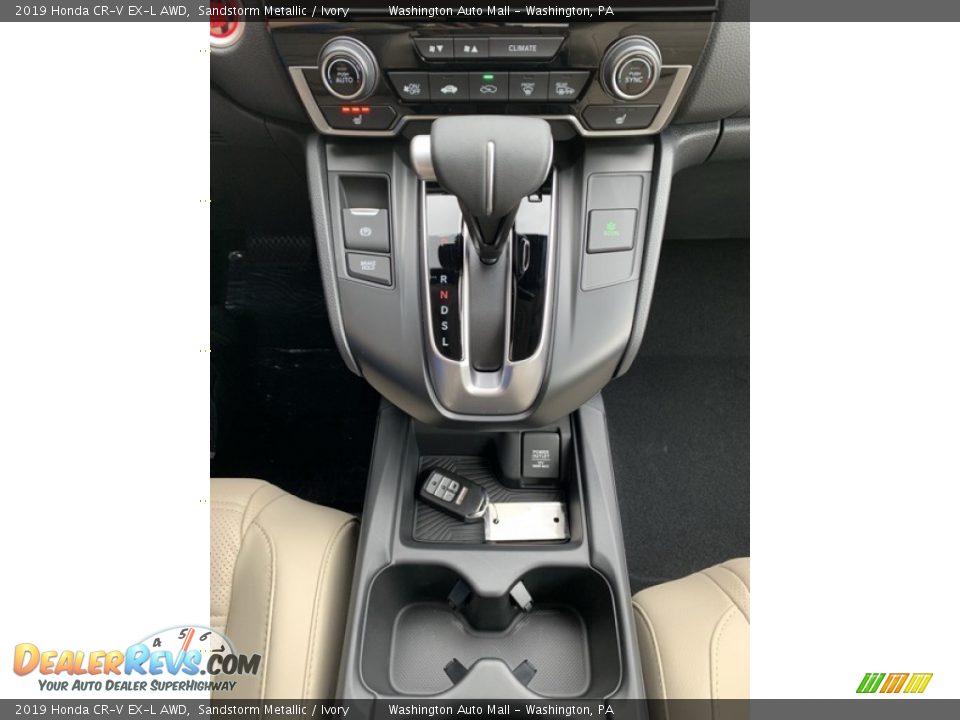 2019 Honda CR-V EX-L AWD Sandstorm Metallic / Ivory Photo #35