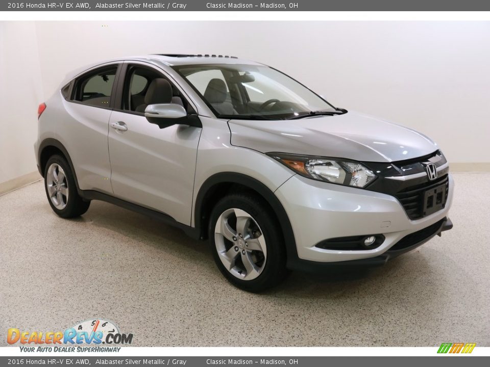 2016 Honda HR-V EX AWD Alabaster Silver Metallic / Gray Photo #1
