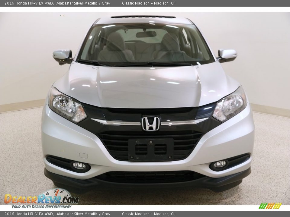 2016 Honda HR-V EX AWD Alabaster Silver Metallic / Gray Photo #2