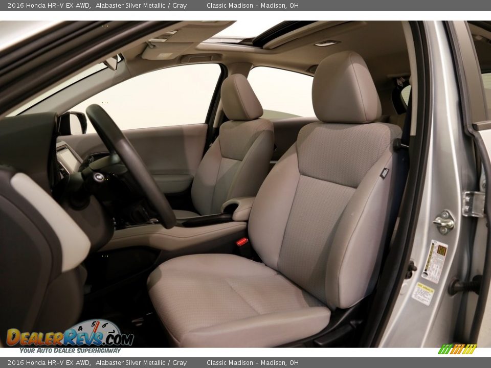 2016 Honda HR-V EX AWD Alabaster Silver Metallic / Gray Photo #5