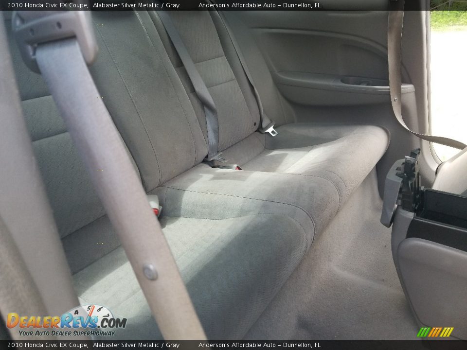 2010 Honda Civic EX Coupe Alabaster Silver Metallic / Gray Photo #18