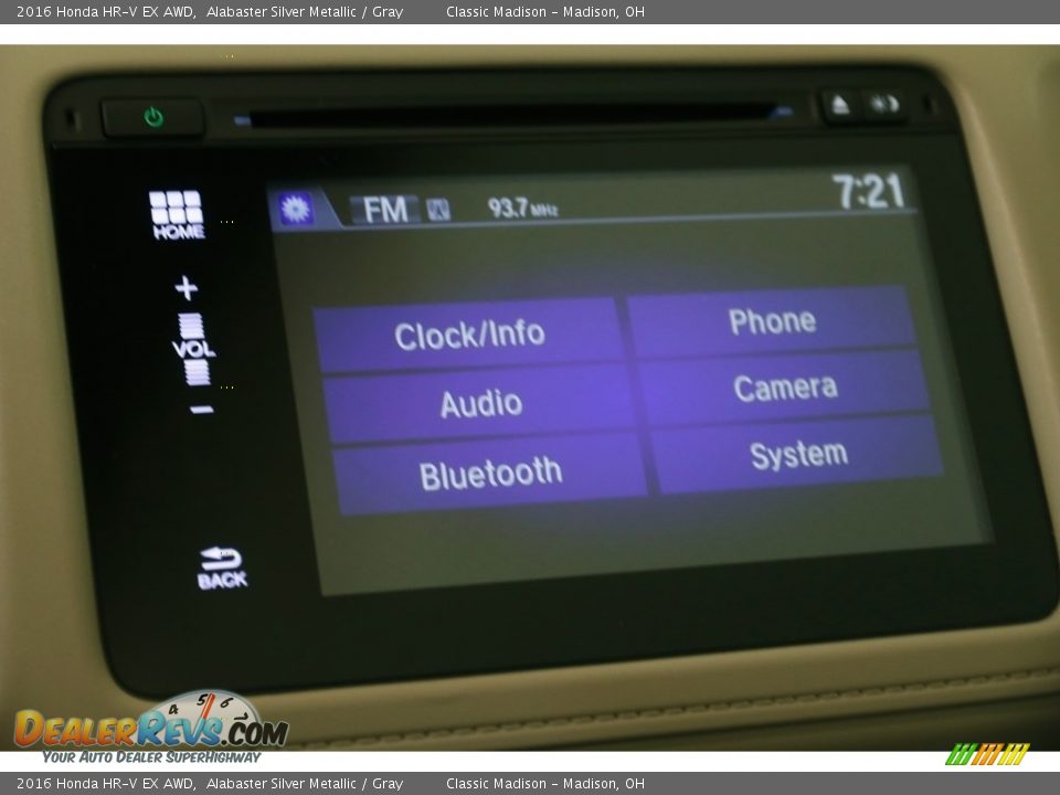2016 Honda HR-V EX AWD Alabaster Silver Metallic / Gray Photo #14