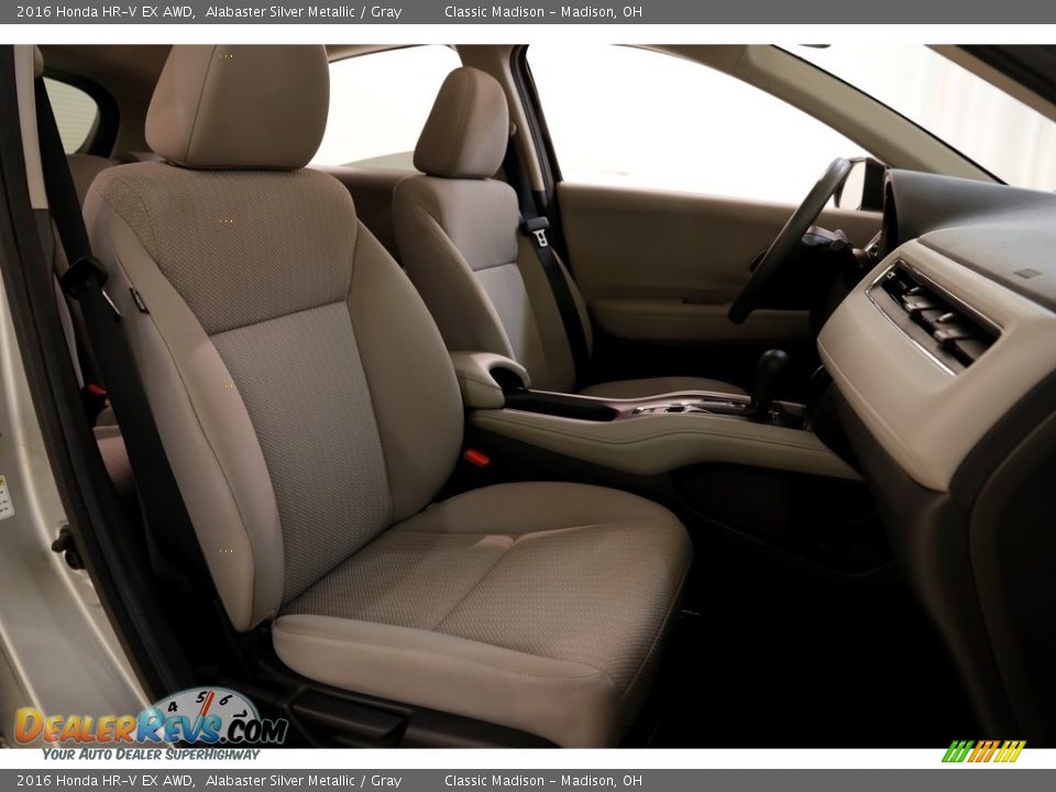 2016 Honda HR-V EX AWD Alabaster Silver Metallic / Gray Photo #16
