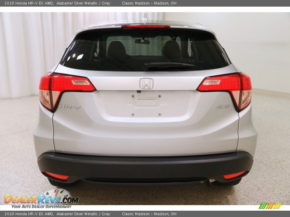 2016 Honda HR-V EX AWD Alabaster Silver Metallic / Gray Photo #19