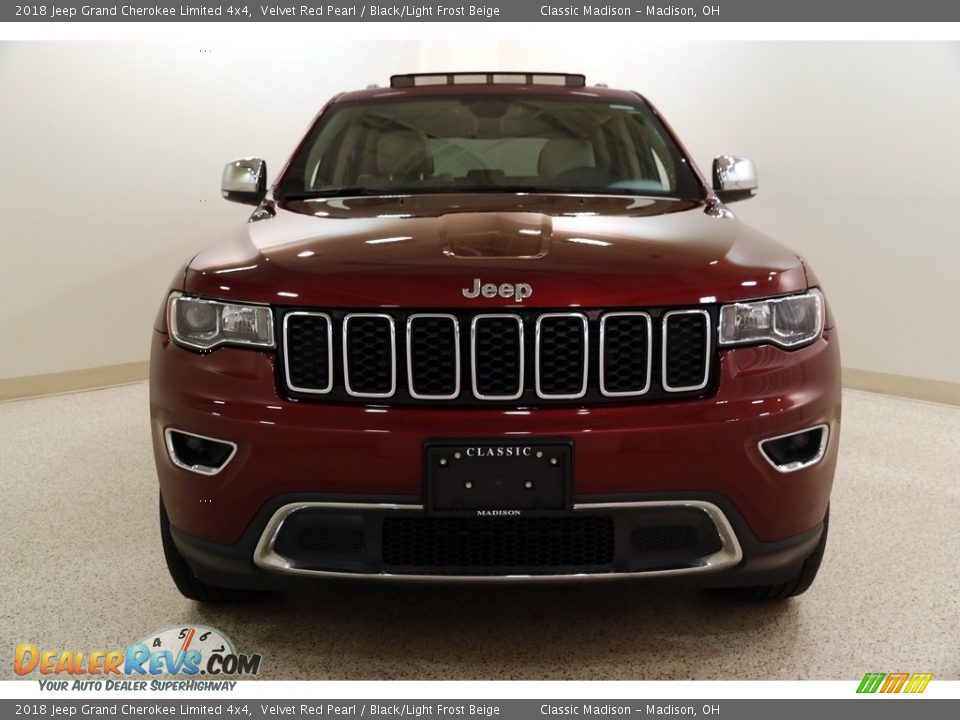 2018 Jeep Grand Cherokee Limited 4x4 Velvet Red Pearl / Black/Light Frost Beige Photo #2