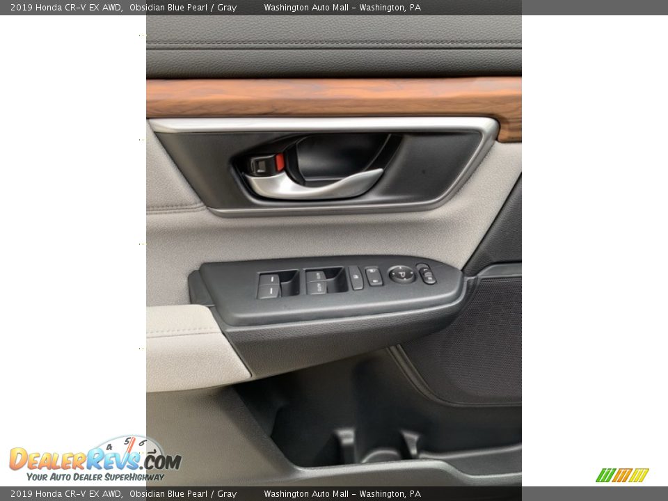 2019 Honda CR-V EX AWD Obsidian Blue Pearl / Gray Photo #11