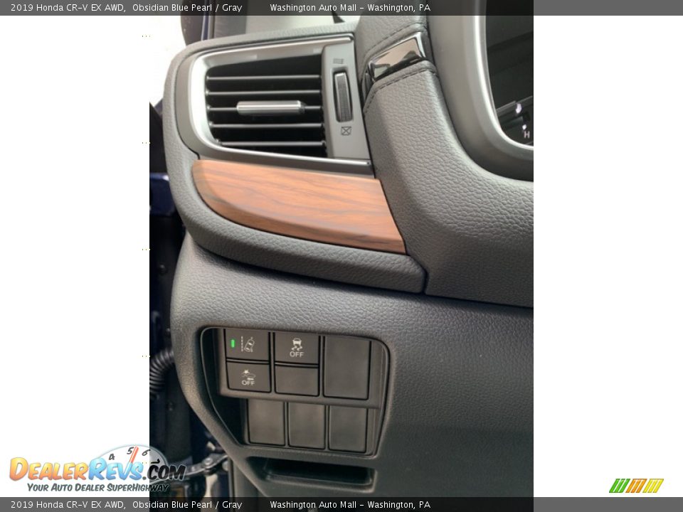 2019 Honda CR-V EX AWD Obsidian Blue Pearl / Gray Photo #12