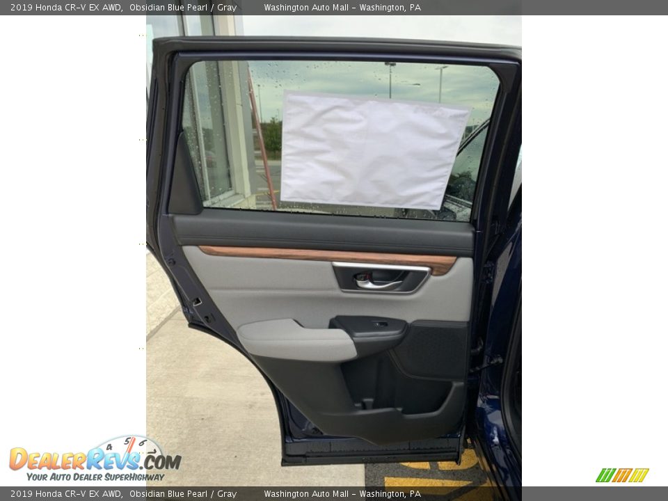 2019 Honda CR-V EX AWD Obsidian Blue Pearl / Gray Photo #16