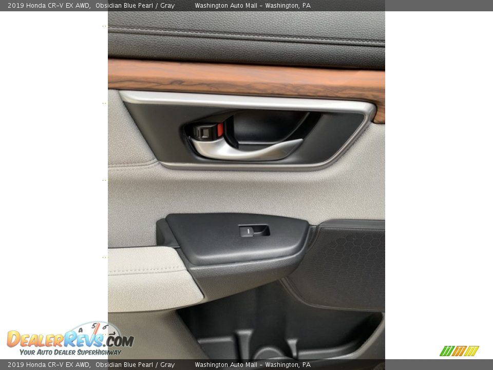 2019 Honda CR-V EX AWD Obsidian Blue Pearl / Gray Photo #17