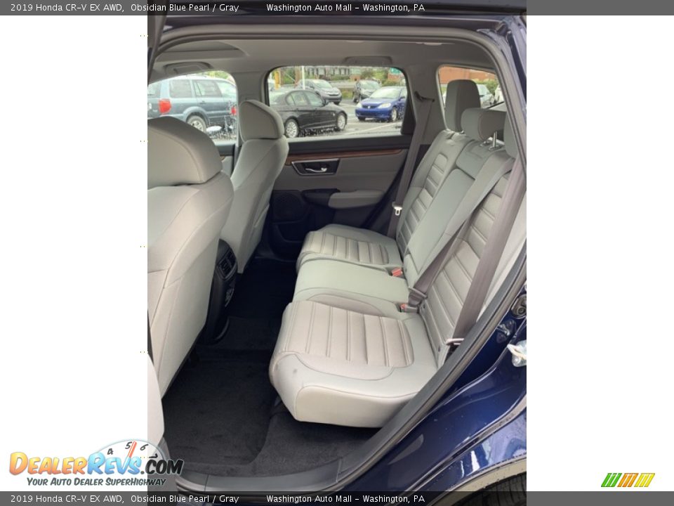 2019 Honda CR-V EX AWD Obsidian Blue Pearl / Gray Photo #19
