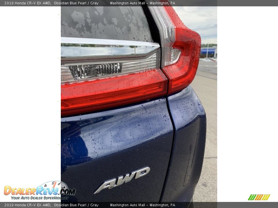 2019 Honda CR-V EX AWD Obsidian Blue Pearl / Gray Photo #22