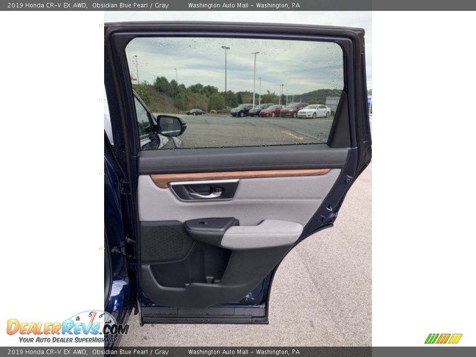 2019 Honda CR-V EX AWD Obsidian Blue Pearl / Gray Photo #23