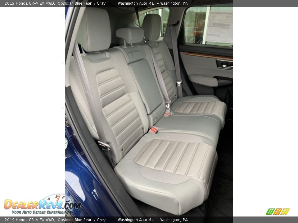 2019 Honda CR-V EX AWD Obsidian Blue Pearl / Gray Photo #24