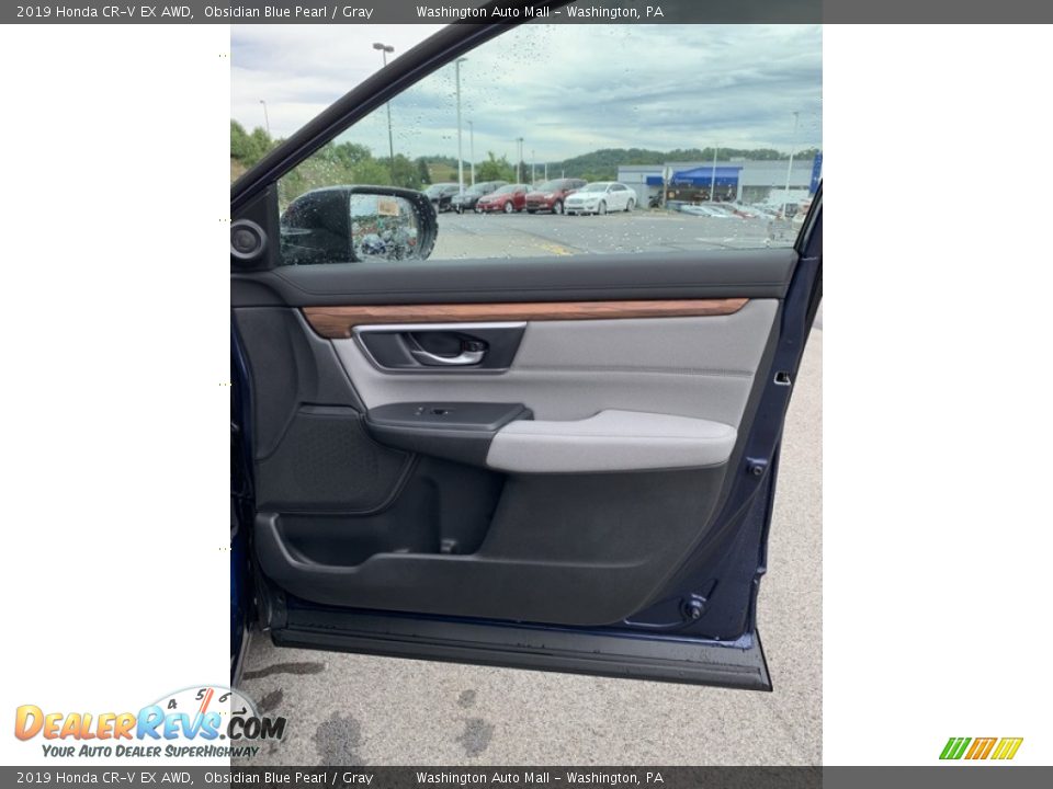2019 Honda CR-V EX AWD Obsidian Blue Pearl / Gray Photo #26