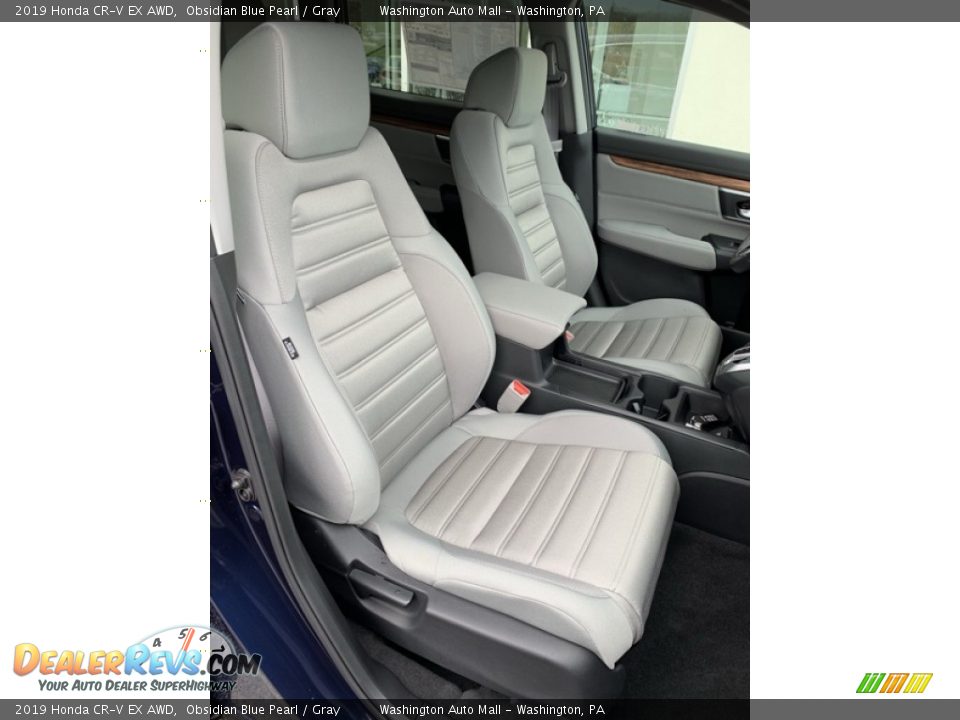 2019 Honda CR-V EX AWD Obsidian Blue Pearl / Gray Photo #27