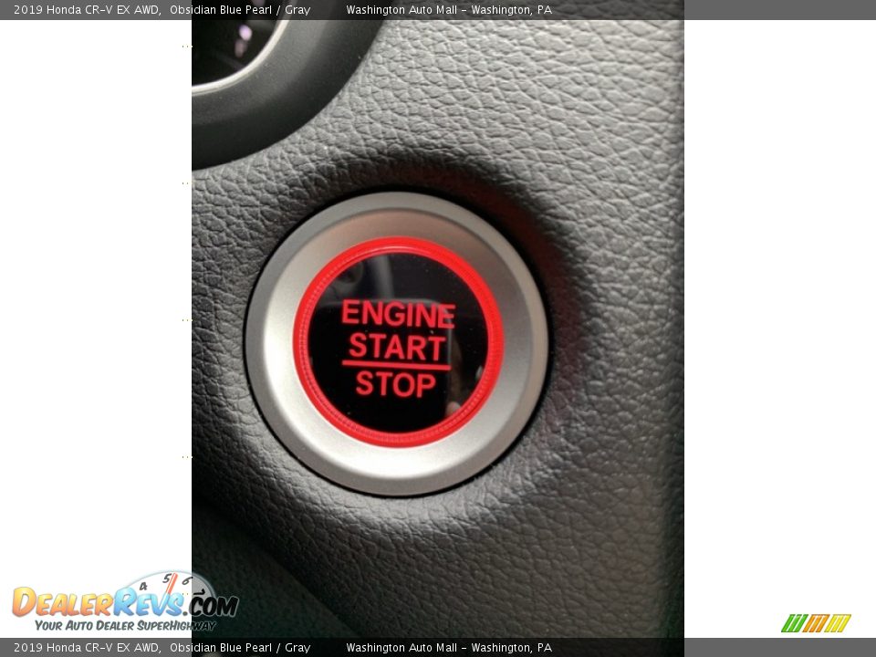 2019 Honda CR-V EX AWD Obsidian Blue Pearl / Gray Photo #36