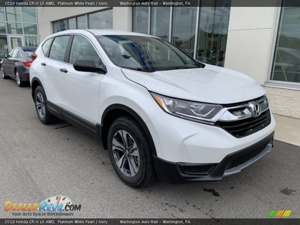 2019 Honda CR-V LX AWD Platinum White Pearl / Ivory Photo #2