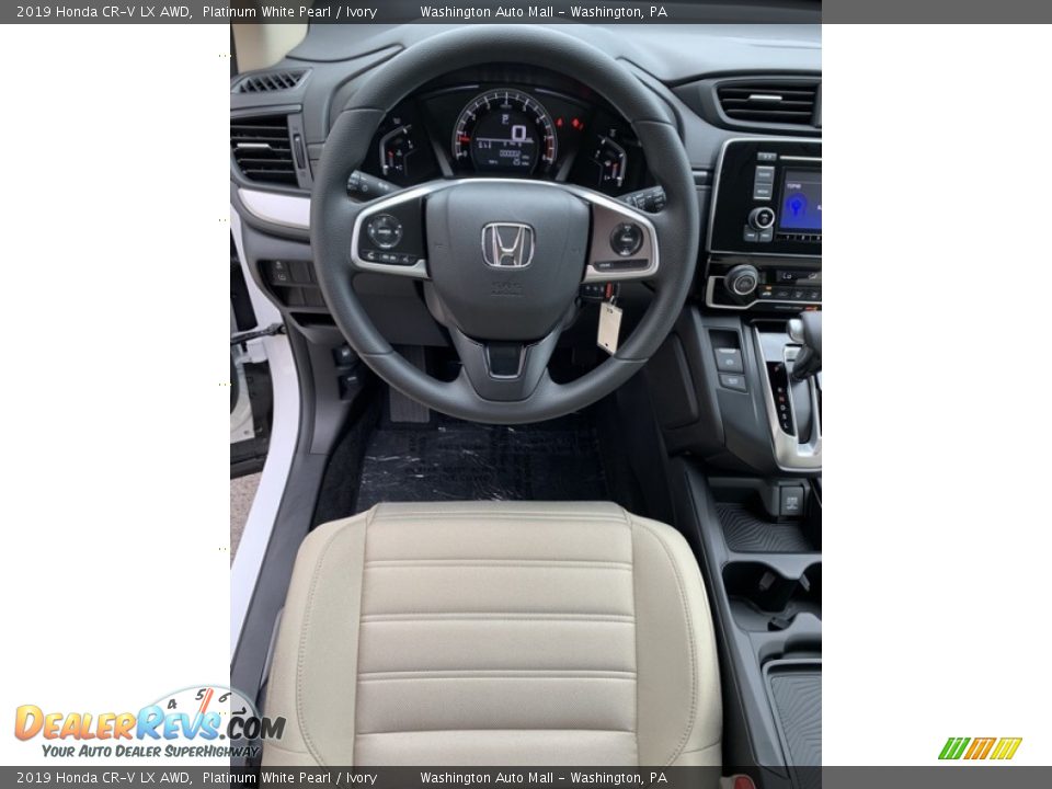 2019 Honda CR-V LX AWD Platinum White Pearl / Ivory Photo #13
