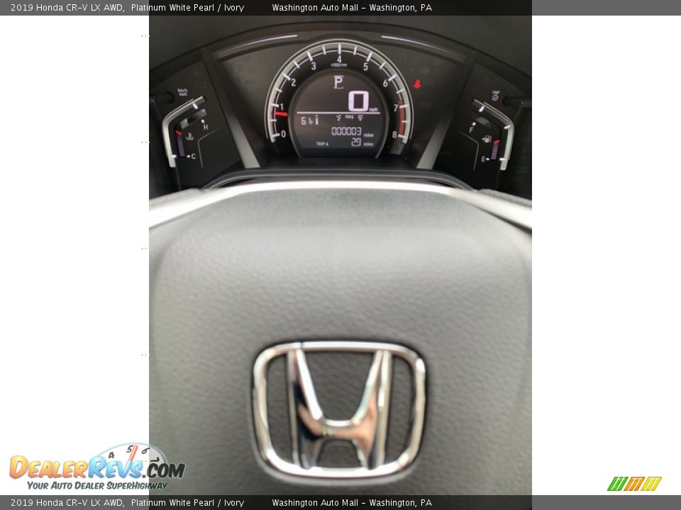 2019 Honda CR-V LX AWD Platinum White Pearl / Ivory Photo #30