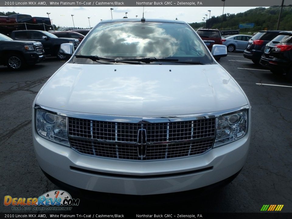 2010 Lincoln MKX AWD White Platinum Tri-Coat / Cashmere/Black Photo #3