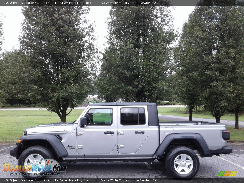 2020 Jeep Gladiator Sport 4x4 Billet Silver Metallic / Black Photo #1