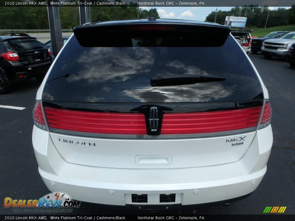 2010 Lincoln MKX AWD White Platinum Tri-Coat / Cashmere/Black Photo #10