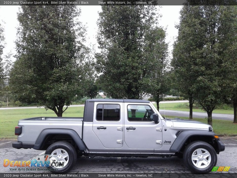 2020 Jeep Gladiator Sport 4x4 Billet Silver Metallic / Black Photo #5