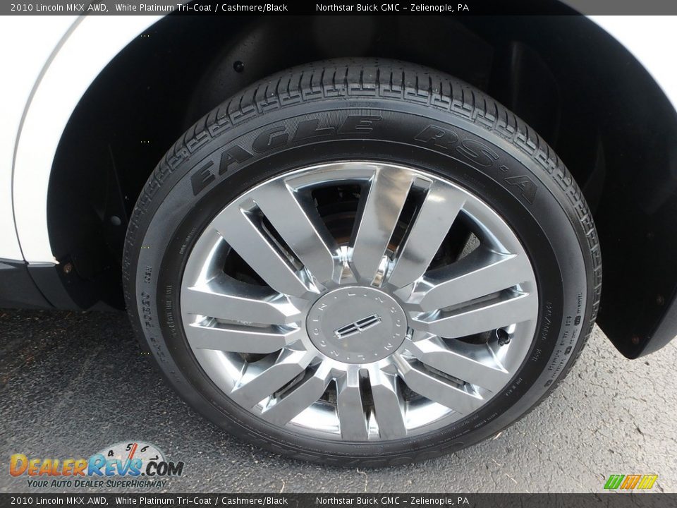 2010 Lincoln MKX AWD White Platinum Tri-Coat / Cashmere/Black Photo #15