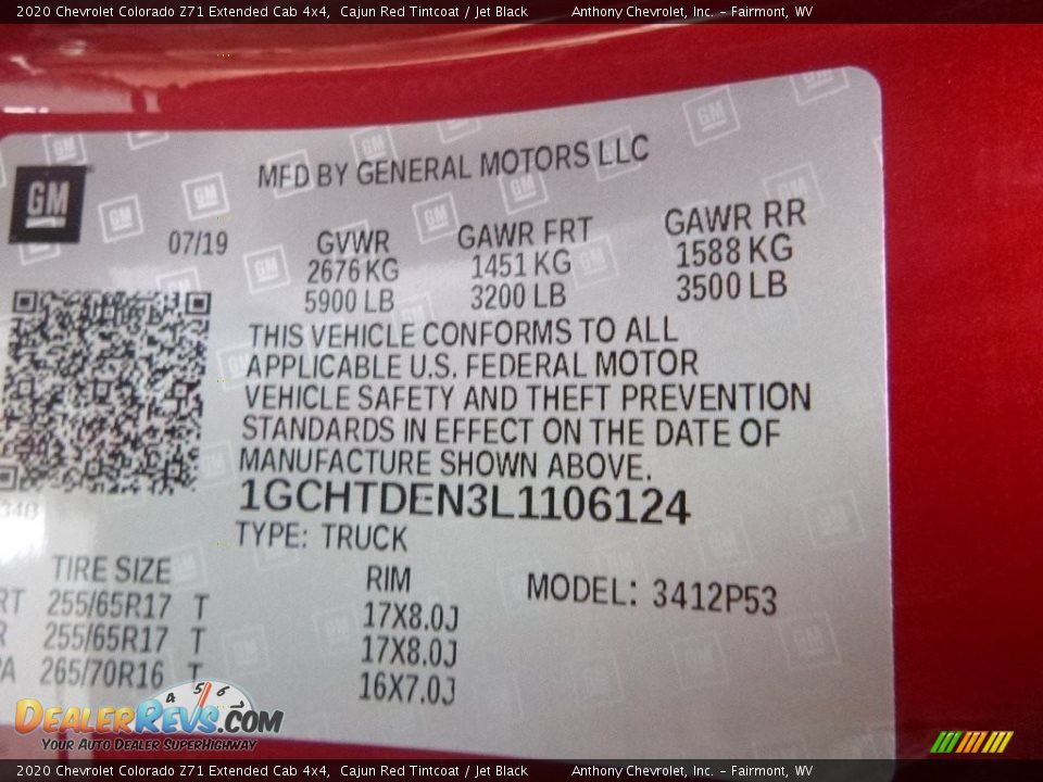 2020 Chevrolet Colorado Z71 Extended Cab 4x4 Cajun Red Tintcoat / Jet Black Photo #16