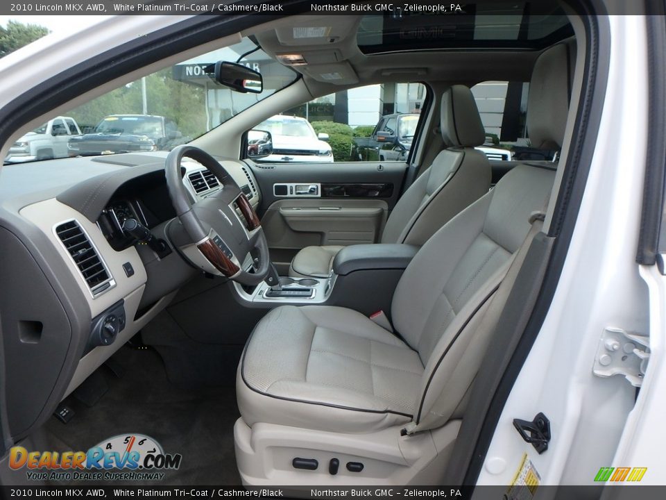 2010 Lincoln MKX AWD White Platinum Tri-Coat / Cashmere/Black Photo #20