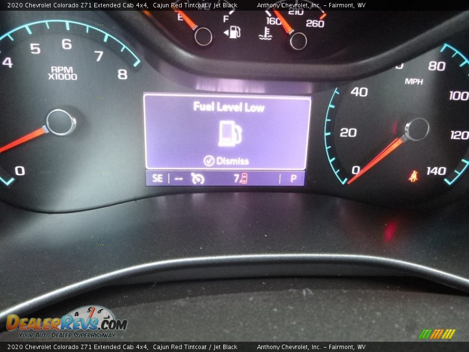 2020 Chevrolet Colorado Z71 Extended Cab 4x4 Cajun Red Tintcoat / Jet Black Photo #18