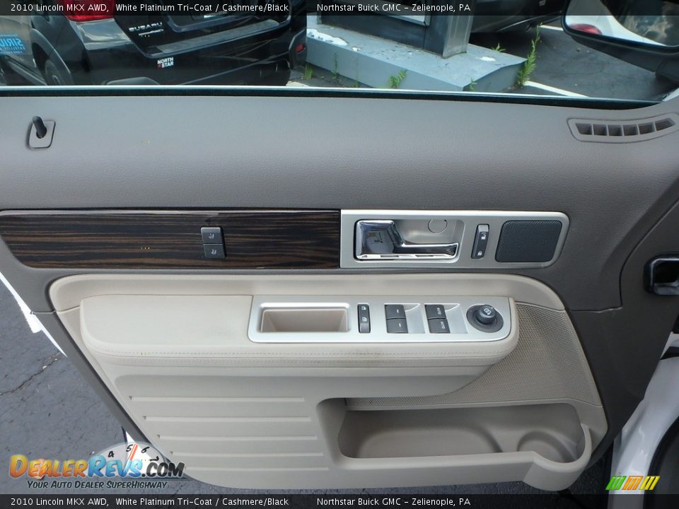 2010 Lincoln MKX AWD White Platinum Tri-Coat / Cashmere/Black Photo #24