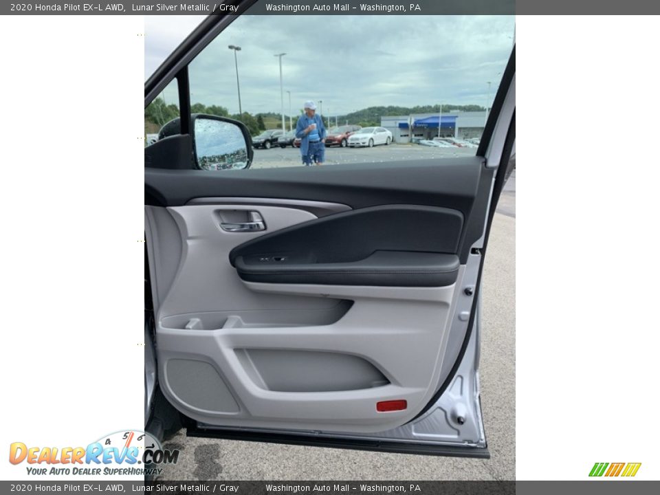 2020 Honda Pilot EX-L AWD Lunar Silver Metallic / Gray Photo #31