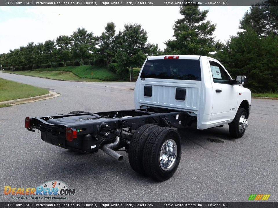 2019 Ram 3500 Tradesman Regular Cab 4x4 Chassis Bright White / Black/Diesel Gray Photo #6