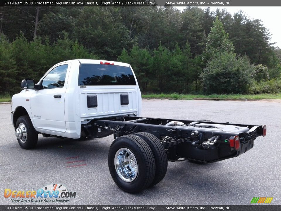 2019 Ram 3500 Tradesman Regular Cab 4x4 Chassis Bright White / Black/Diesel Gray Photo #8