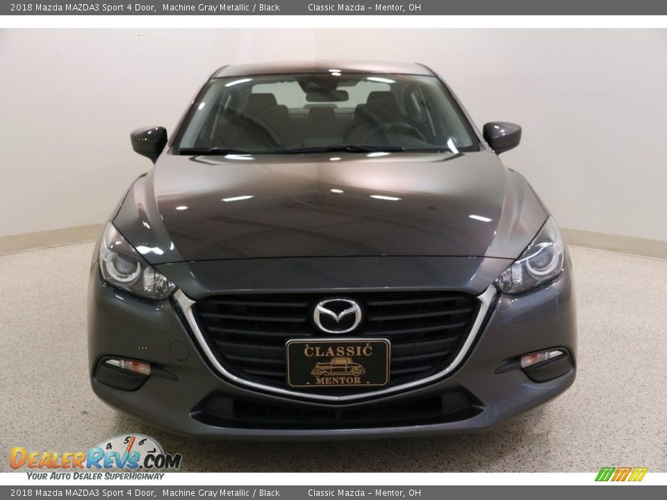 2018 Mazda MAZDA3 Sport 4 Door Machine Gray Metallic / Black Photo #2