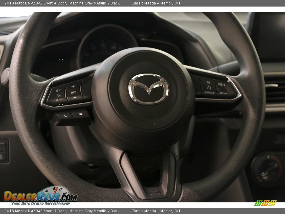 2018 Mazda MAZDA3 Sport 4 Door Machine Gray Metallic / Black Photo #7