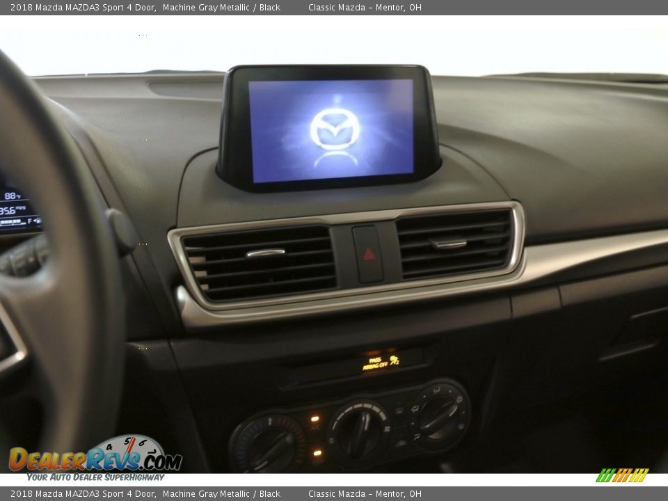 2018 Mazda MAZDA3 Sport 4 Door Machine Gray Metallic / Black Photo #9