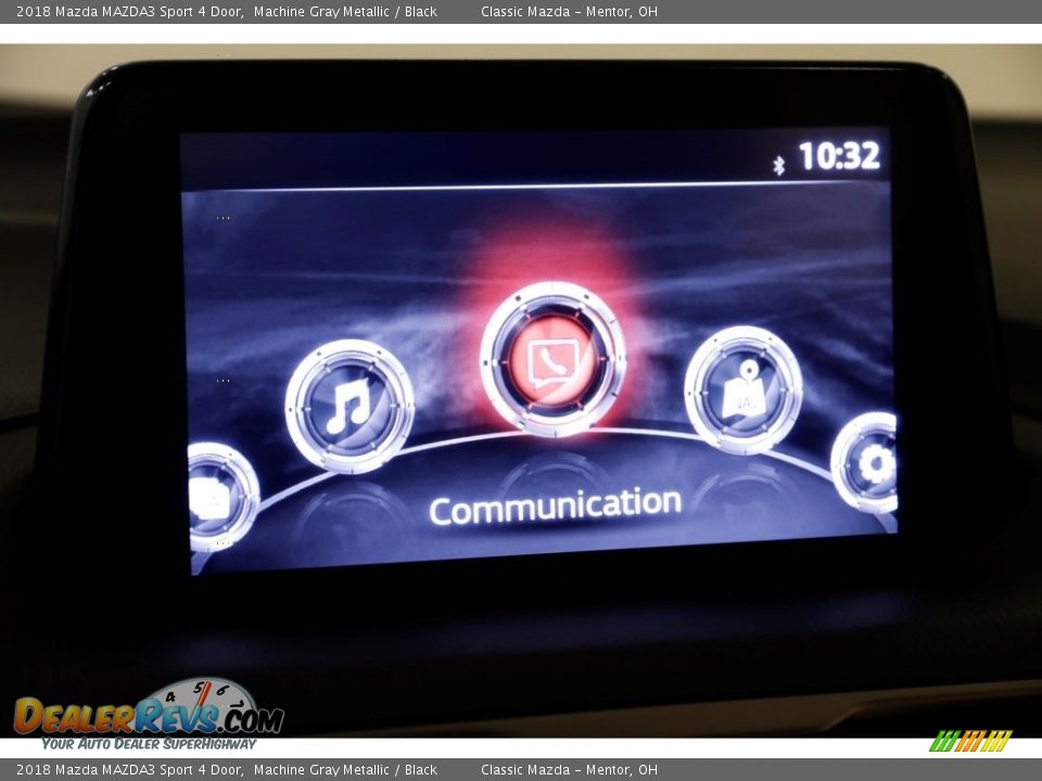 2018 Mazda MAZDA3 Sport 4 Door Machine Gray Metallic / Black Photo #10