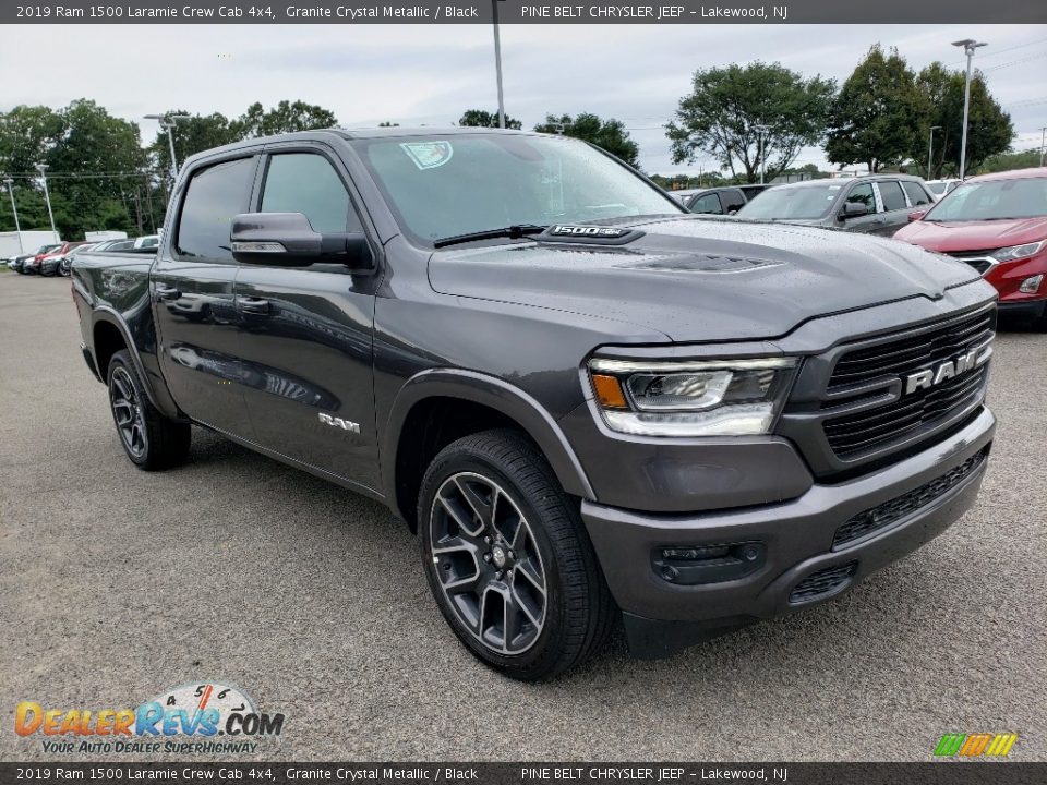2019 Ram 1500 Laramie Crew Cab 4x4 Granite Crystal Metallic / Black Photo #1