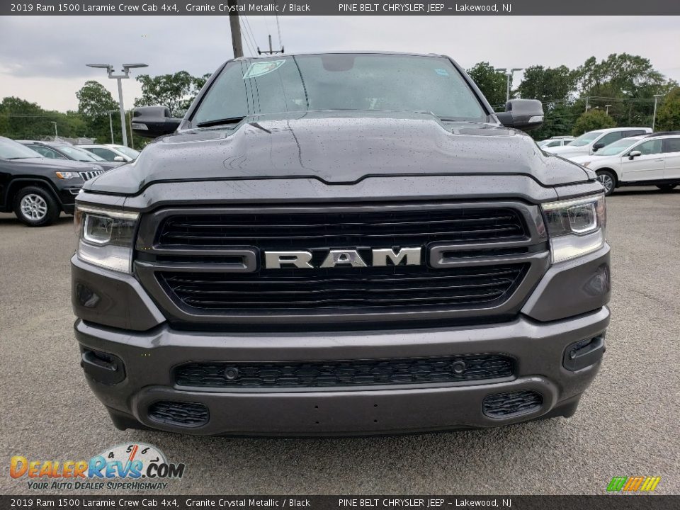 2019 Ram 1500 Laramie Crew Cab 4x4 Granite Crystal Metallic / Black Photo #2